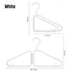 1Pc Portable White Folding Hangers Household Multifunctional Anti-Slip Hanger Practical Gifts For Families Friends