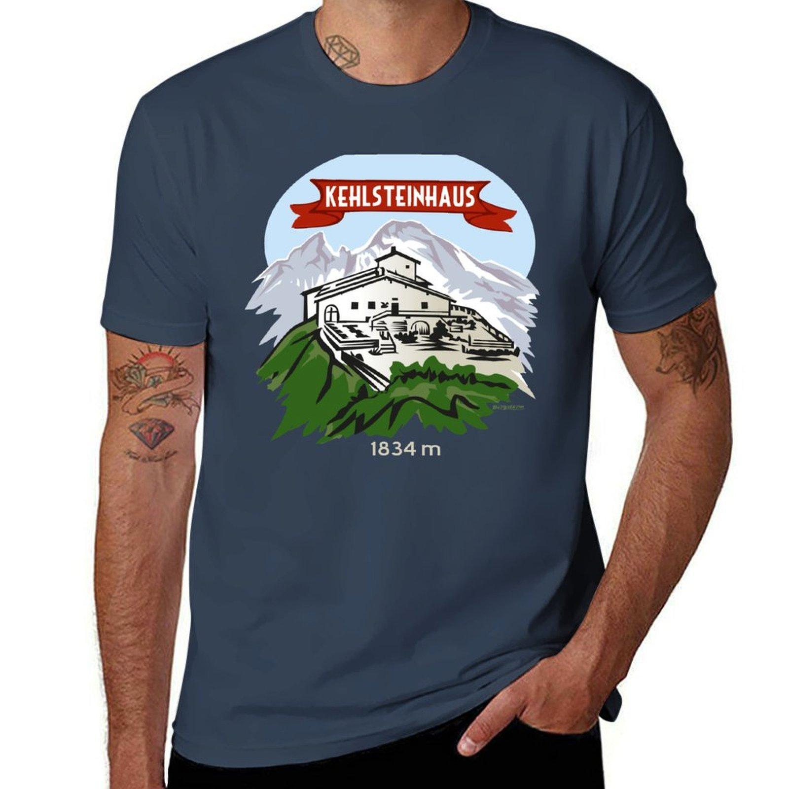 Футболка Kehlsteinhaus Eagles Nest Berchtesgaden Kehlstein Bavaria, мужская футболка, хлопковая футболка с аниме, футболка S