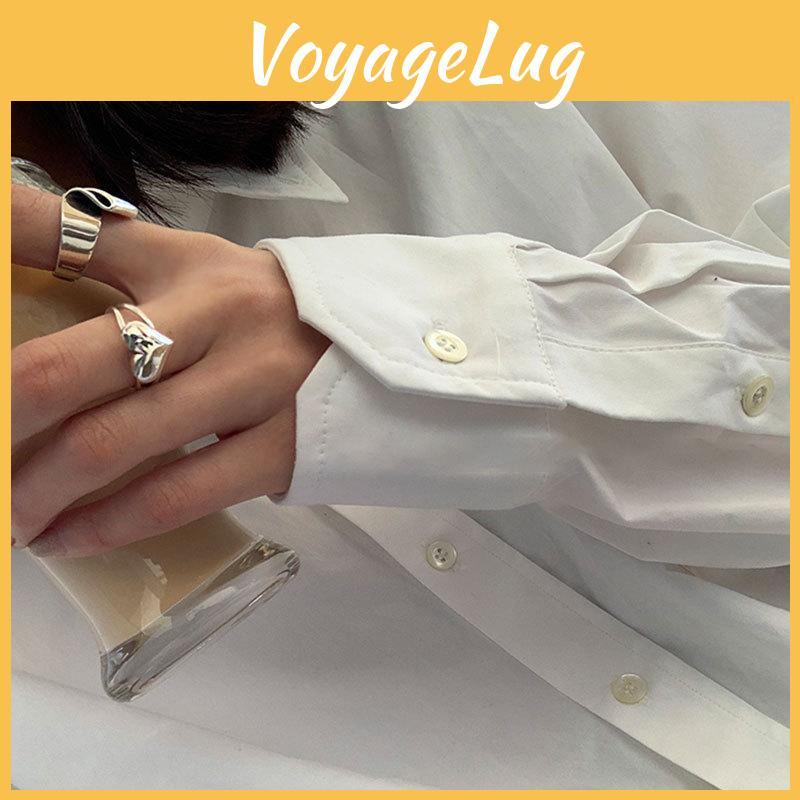 Pure Eyecatching 925 Silver Artistic Heart Ring With Modern Folded Design