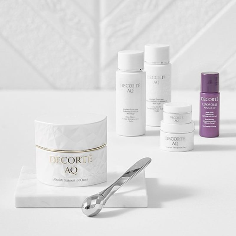 [Decorte] AQ Absolute Treatment Tightening Eye Cream 15g Set (+AQ 4 types, Liposome Serum 6ml free)