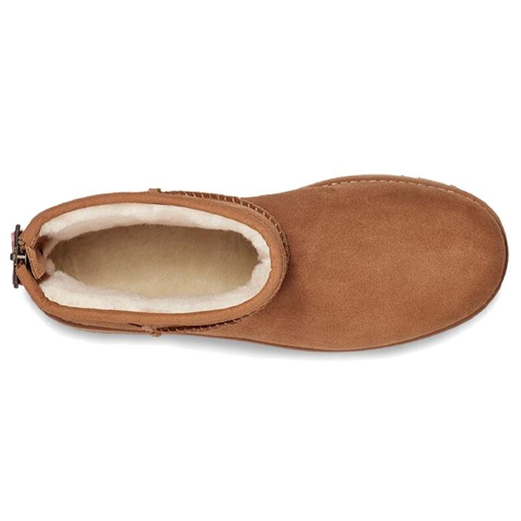 UGG Classic Mini Logo Zip 'Chestnut' Women's 1122671-CHE