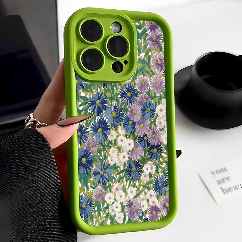 Colorful flower pattern Phone Case for iPhone 17e 16 15 14 13 12 11 Air Pro Max Mini XR XS X 7 8 6 6s Plus Soft TPU Back Cover