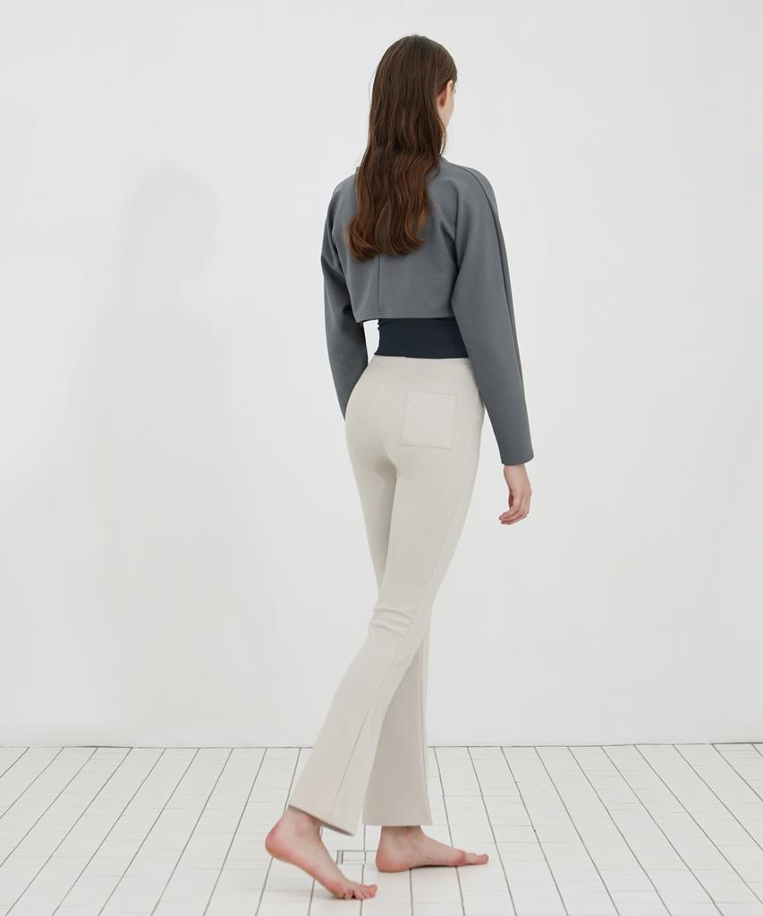 Debiweeo Comfortable Bootcut Pants Devi-B0060-Oatmeal
