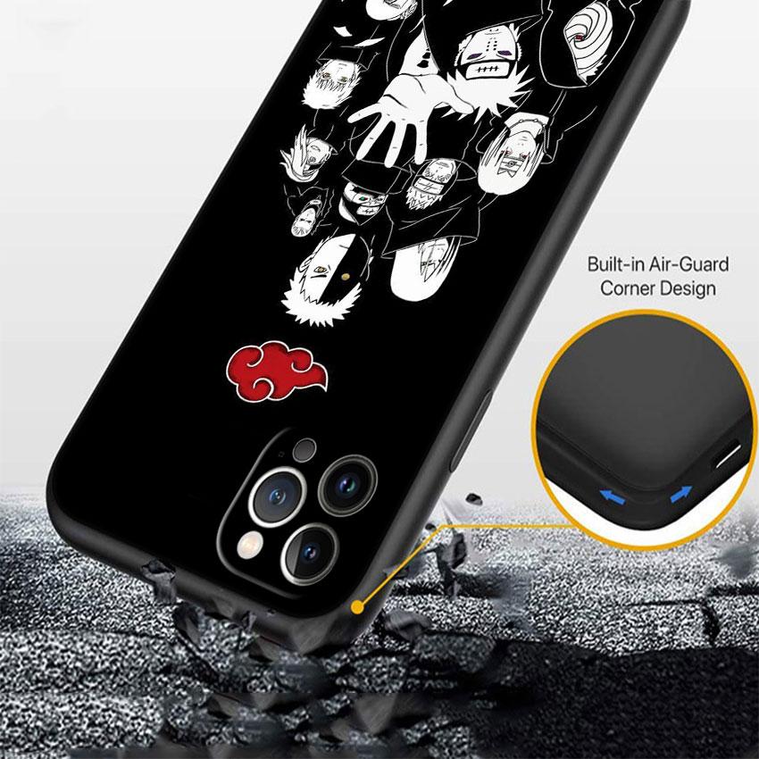 LO10 Anime Naruto Akatsuki Soft Shell Phone Case for Xiaomi Poco C40 C50 C51 C55 C65 C71 C75 F3 F5 F6 F7 M2 M3 Pro Ultra