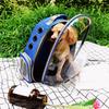 Haustier-Tragerucksack, atmungsaktiv, Katzen-Luftpolster-Rucksack für kleine und mittelgroße Katzen und Welpen, tragbare Haustier-Raumkapsel für Reisen, Wandern, Spazierengehen und Camping