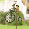 DIY Animal Motorcycle Windmill Metal Home Garden Decor Vintage Bicycle Wind Spinner