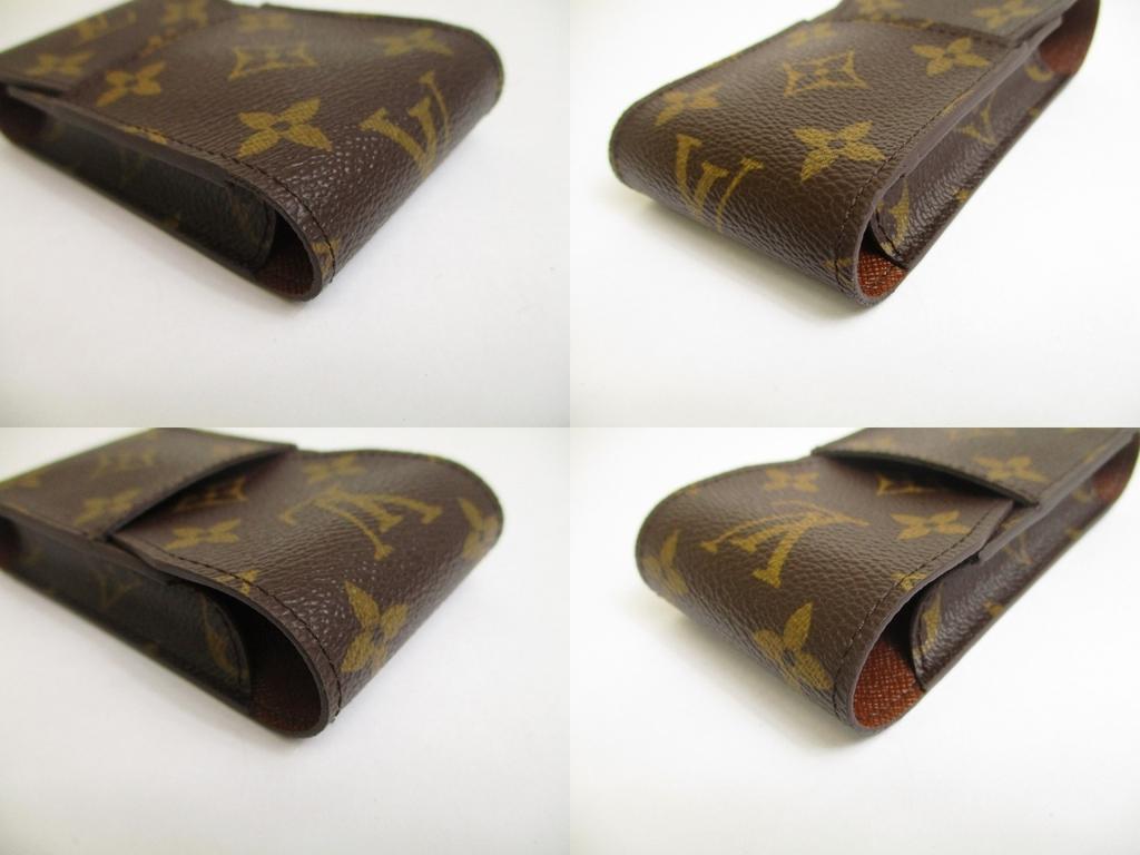 Authentic LOUIS VUITTON Monogram Leather Brown Cigarette Cases #a667  Refurbished