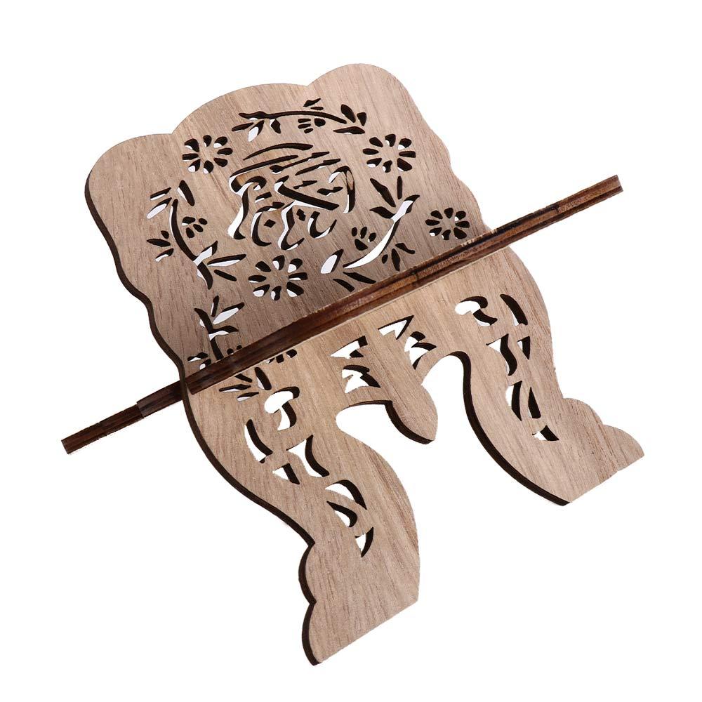 Träsnidad Bibeln Koranen Eid al-Fitr Displayställ Bokhylla Bokställ Heminredning