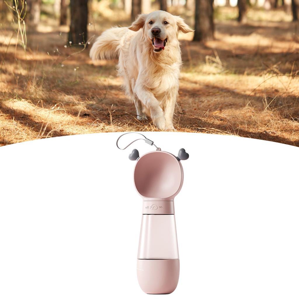 Hunde-Wasserflasche Tragbar Niedlich Transparent Hunde-Wasserfutter mit Fütterung für Hunde-Bewässerungszubehör