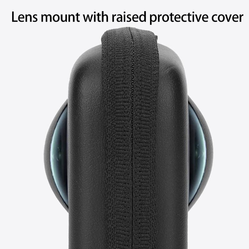 Compact Protective Case With Carabiner For 360 Camera Gear Storage And Outdoor Shoot Gear Carrying Pouch Bag