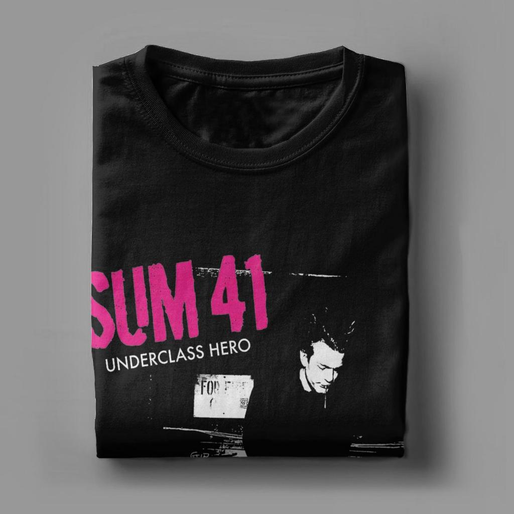 Avocado Bereit für den Strand Sum 41 Band Herren T-Shirts SUM41 Punk Hipster T-Shirts Rundhals T-Shirts Reine Baumwolle Original Tops