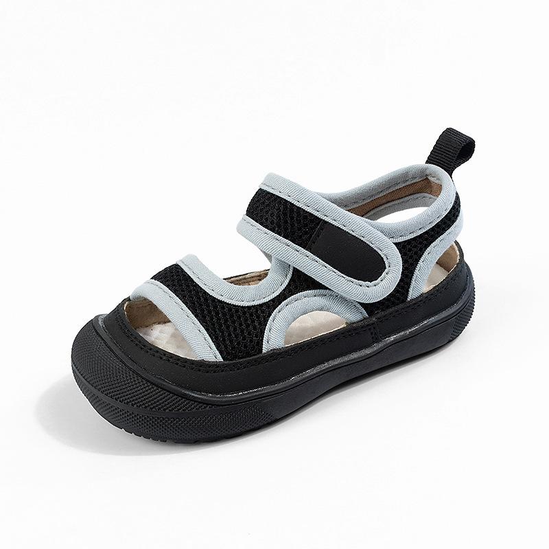 Boys Sandals, Girls Breathable Shoes, Soft-soled Casual Beach Shoes 19 чёрный