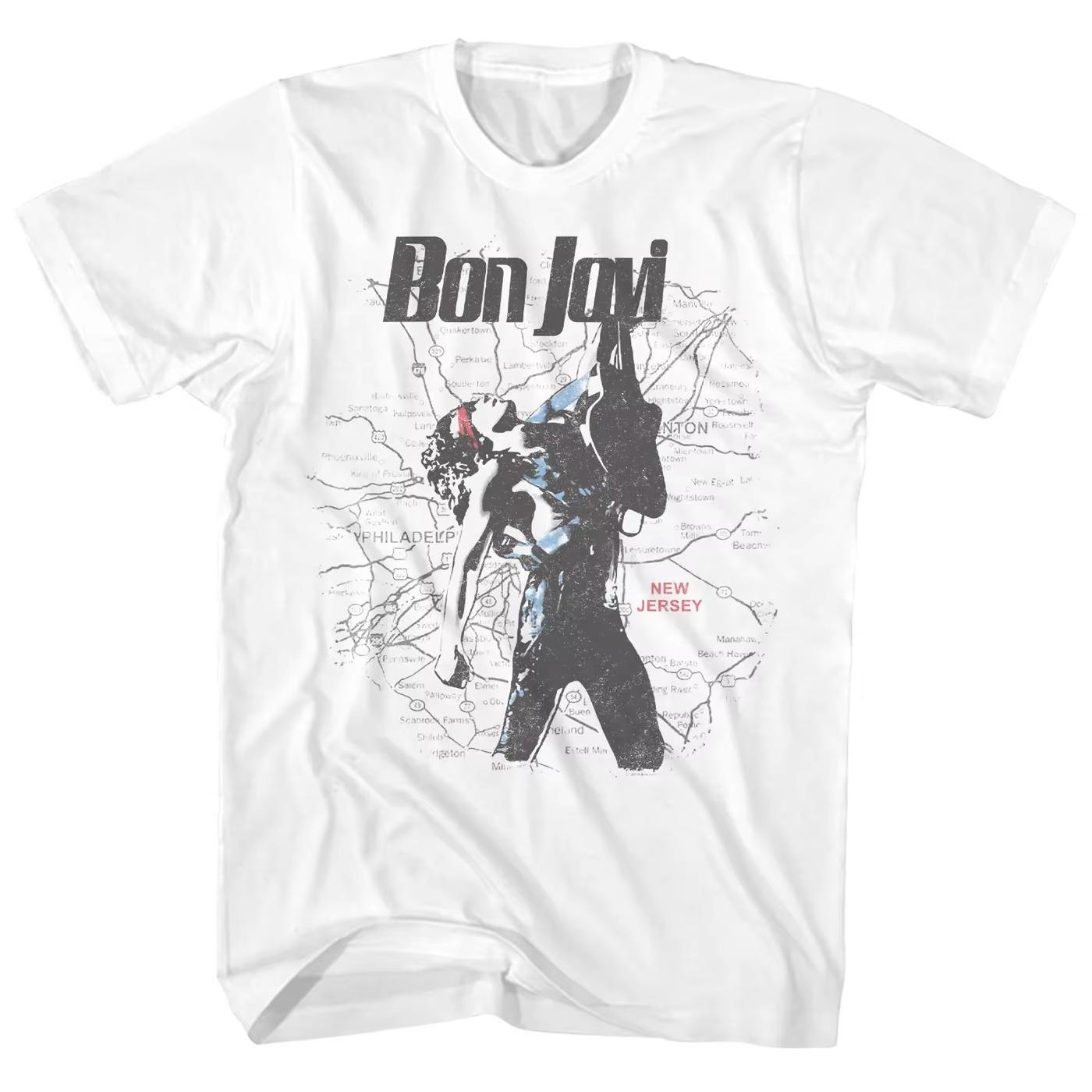 

Bon Jovis 2026 Permanent Tour Rock Tshirt Is A Fashionable Pure Cotton Tshirt Suitable for Both Men Women Bon Jovis Tshirt 4XL