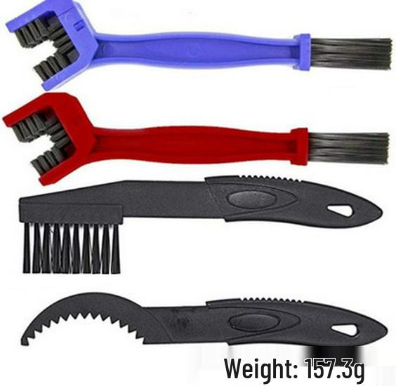 Motorcycle & Bicycle Chain Cleaning Brush - Square Head Tool for Bike Maintenance