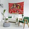 VIKAMA San Francisco Football Tapestry American Retro Team Emblem Decorative Cloth Fan Bar Background Cloth Room Decoration