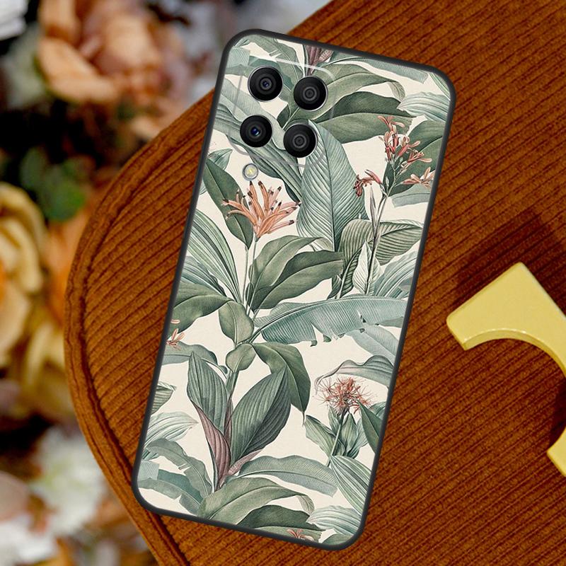 Banana Leaves For Samsung Galaxy M23 M33 M13 M53 M11 M51 M14 M34 M54 M15 M55 M20 M30s M12 M32 M52 Case