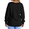 Women's Fashion Casual Solid Color Oversized  Long Sleeve Loose Fit Top