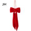 Indoor Festive Wall Decorations Velvet Bow Christmas Decoration, Soft Plush Xmas Tree Elegant Bows for Door Lintels Ornament DIY Wall, Mirror, Wreath,