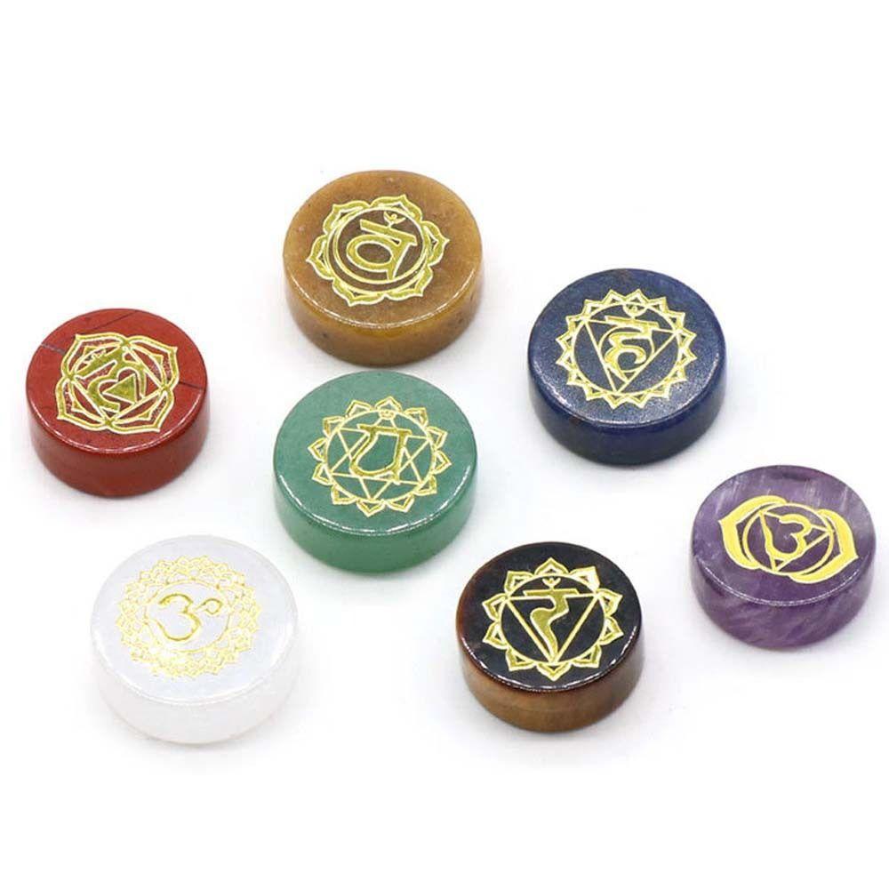 7 PCS/set Amethyst Seven Chakras Natural Crystal Stones Sodalite Yoga Stone Reiki Healing Gems Home