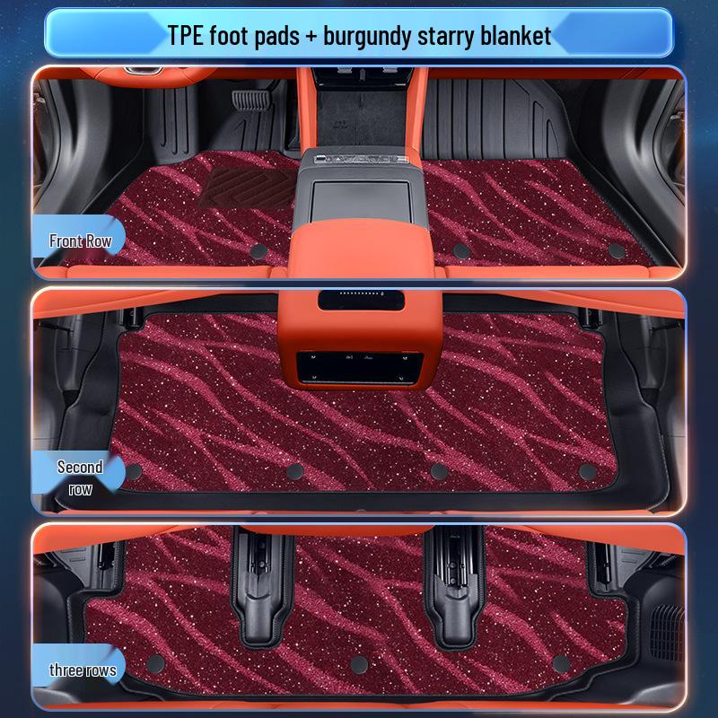 BYD Tang L 2025 Floor Mats TPE Interior Accessories