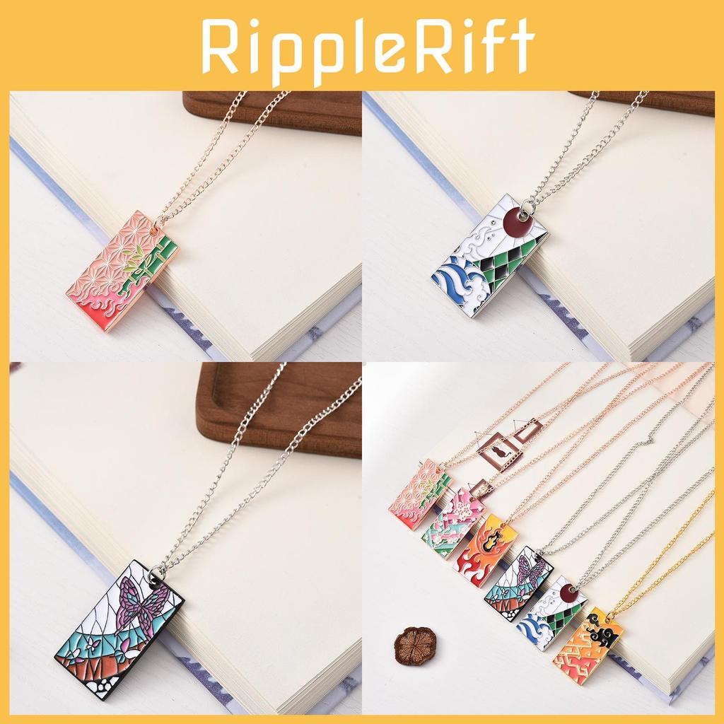 Demon Slayer Pendant Necklace With Zinc Alloy Chain For Men Women