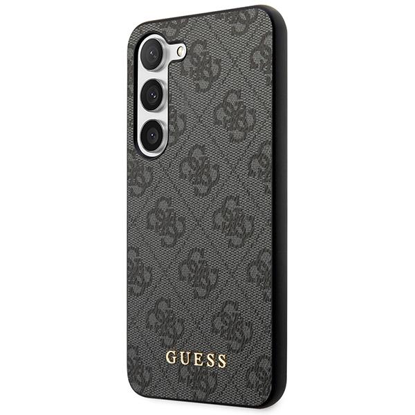 Guess Guhcs23Sg4Gfgr S23 S911 Szary/Grey Hardcase 4G Metal Gold Logo