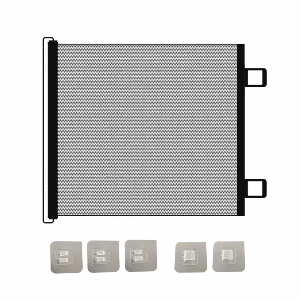 Adjustable Pet Mesh Isolation Net Reinforced Anti-Escape Dog Safety Fence Double Lock Multi-purpose Retractable Pet Gate Balcony