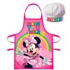 Kitchen Apron - Disney - Minnie - One Size - Child 3-8 Years - Adjustable Chef Hat