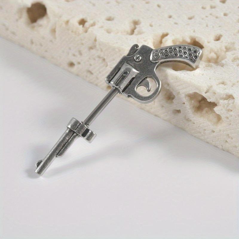 

1 шт. модные серьги-гвоздики из нержавеющей стали с внешней резьбой 16 г, прямые серьги-гвоздики с крестом и мечом, серьги для пирсинга