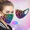 1PC Adult Leopard Print Ice Silk Protective Mask Can Be Dust-Proof And Washable
