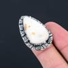 Scolecite Stone Statement Sister Unique Ring Jewelry Size 7 925 Sterling Silver