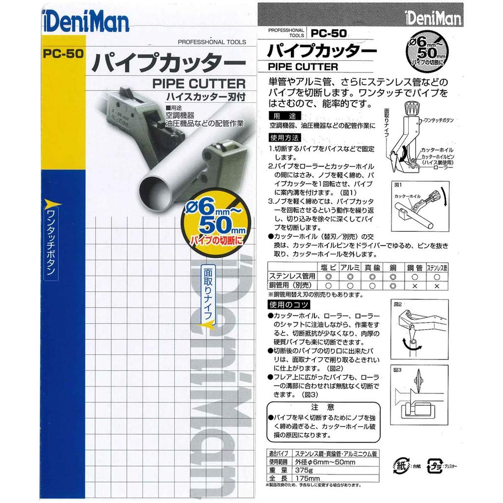 KONYO DeniMan Pipe 50mm Cutter,