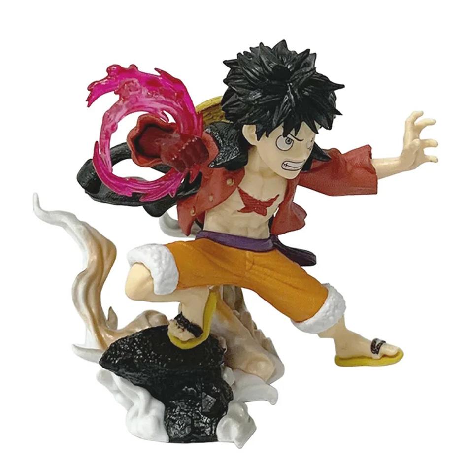 10cm One Piece Monkey D. Luffy Luffy Figures Battle Style Action Figures Anime Collection PVC Model Doll Toys Kid Birthday Gifts