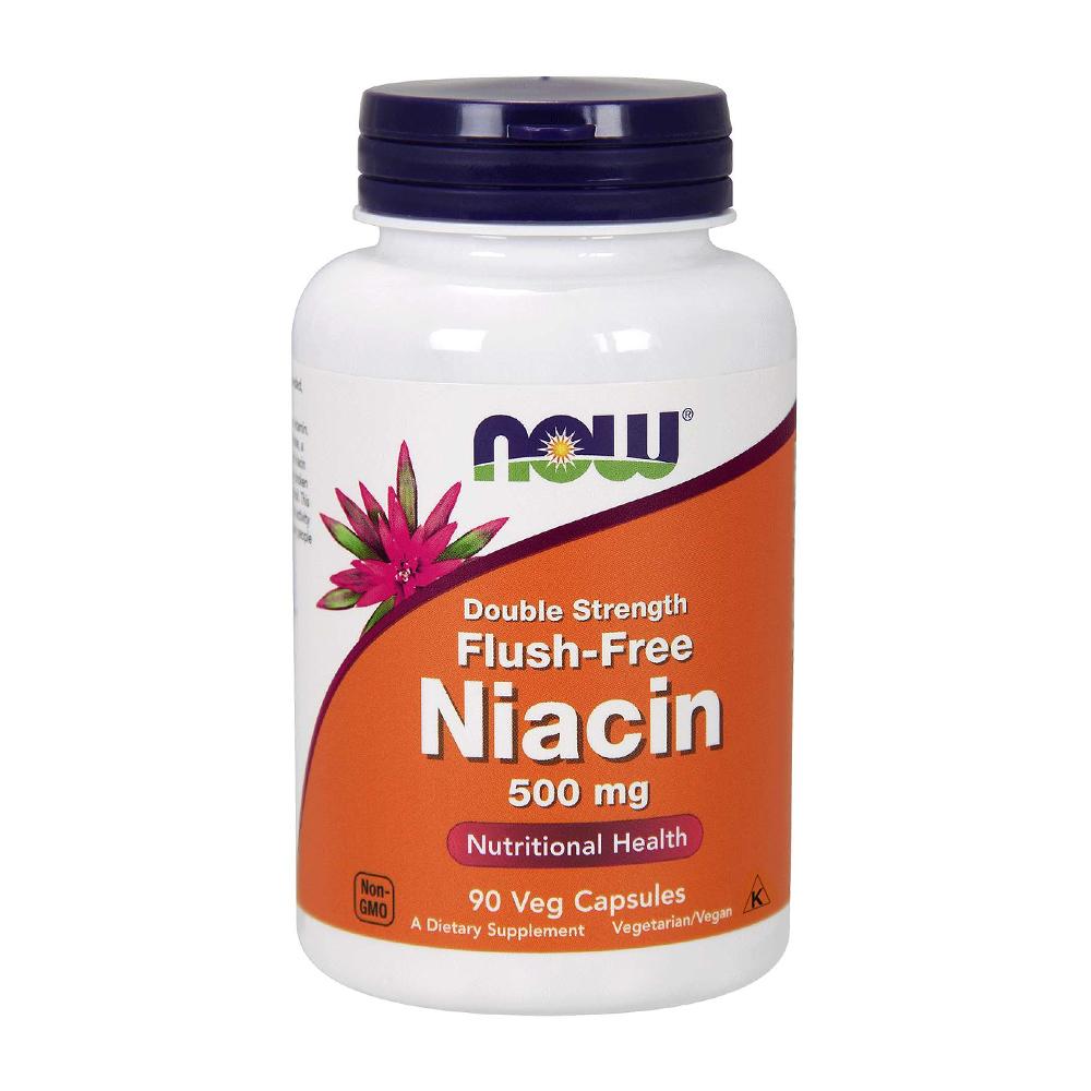 

Double Strength Flush-Free Niacin 500 mg, 180 Veg Capsules