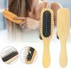 Natural Wood Comb Steel Metal Hair Brush Portable Wooden Air Cushion Comb Scalp Detangler Hair Comb Salon Styling Hair Tools