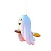 Halloween Ghost Figurine Cute Small Ghost Riding Broom Statue Mini Plastic Ghost Halloween Tabletop Decor for Tiered Tray Bookshelf Desk Decor