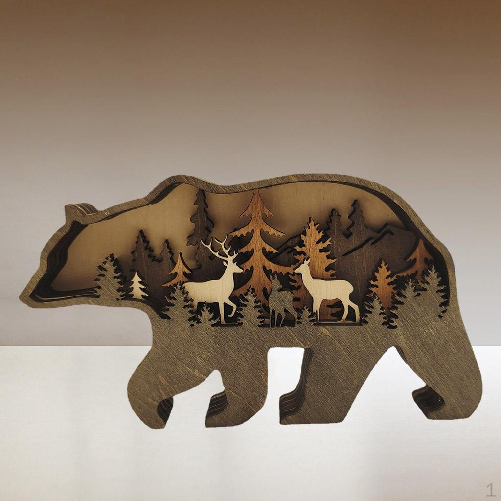 Animals Ornaments Freestanding Decorative Statues Art Lovely Ornament for Desk Tabletop Cafe