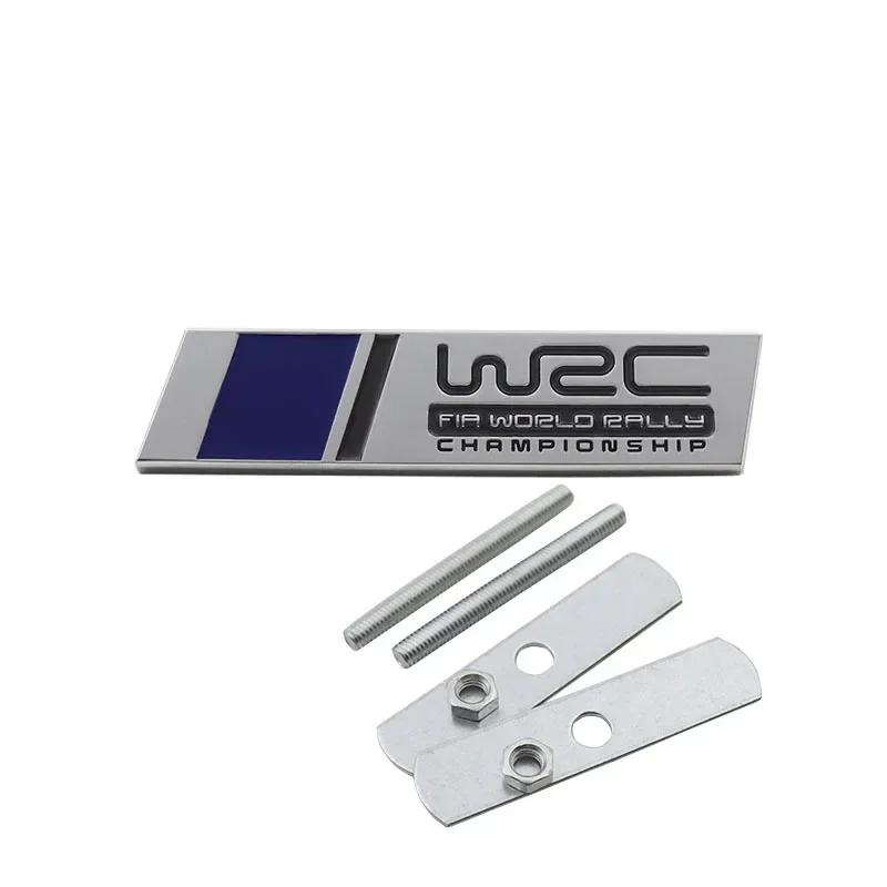 1 Pezzo 3D Styling Auto WRC Campionato del Mondo Rally Universale Distintivo in Metallo Parafango Emblema Decorativo Accessori Auto Adesivo Targhetta