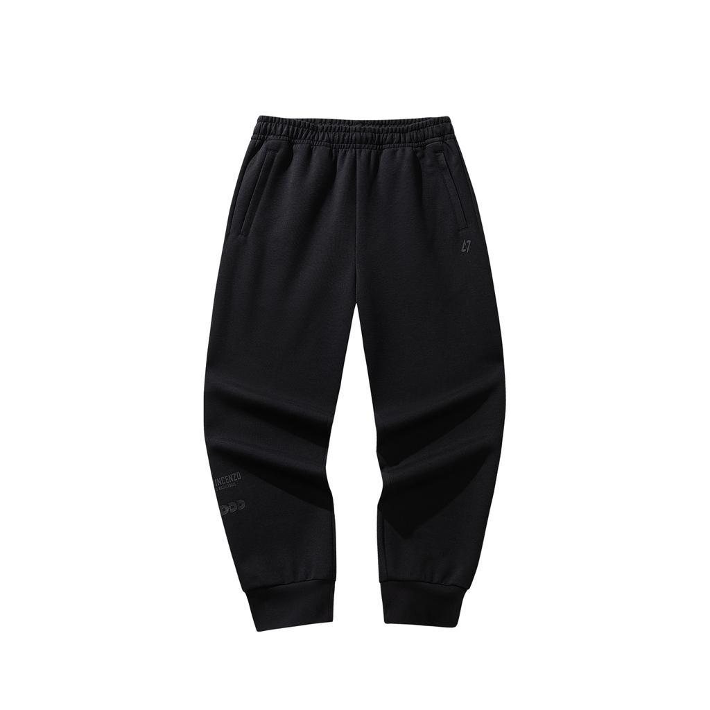 Anta Basketball Series Long Pants Spring 2026 Knitted Sports Pants Men bottoms Basic-Black 952611302-2