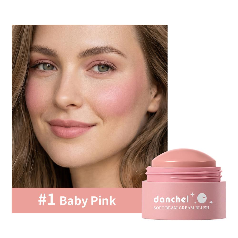 Xiaomi Natural Looking Matte Blush Stick Soft Cream Blush Balm Waterproof Long Lasting Hydrating Lightweight Blendable Cheek Cosmetics