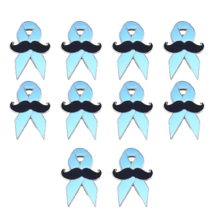 

10 Piece Versatile Blue Alloy Bows Mustache Brooch Pin For Blazers Scarves Hats Easy Use Jewelry Embellishment 1
