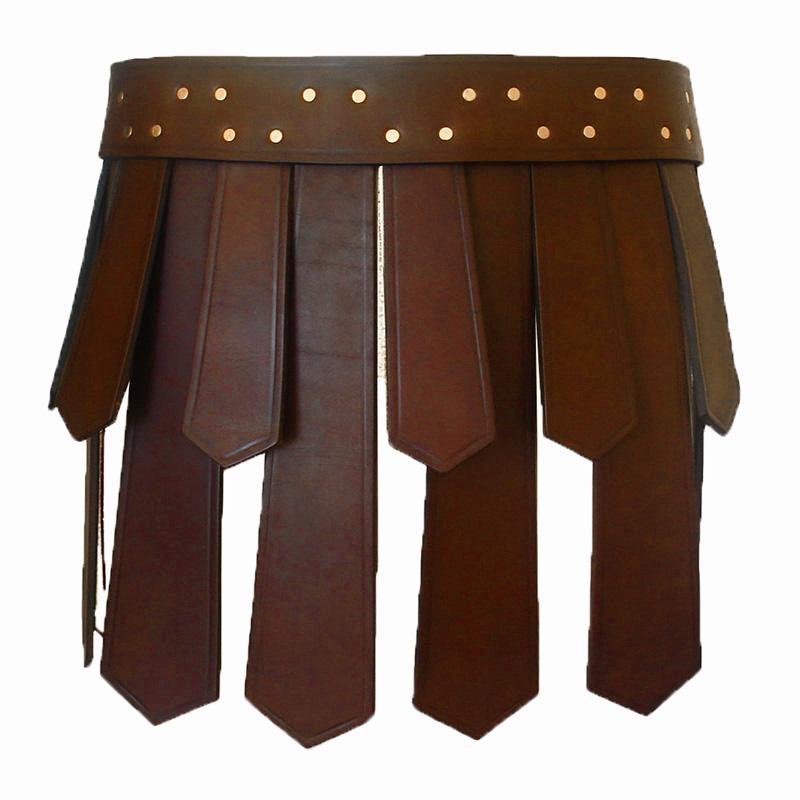 Ancient Roman Legion Gladiator Battle Belt Skirt Men Women Steampunk PU Leather Armor Medieval Greek LARP Cosplay Costume Tassel