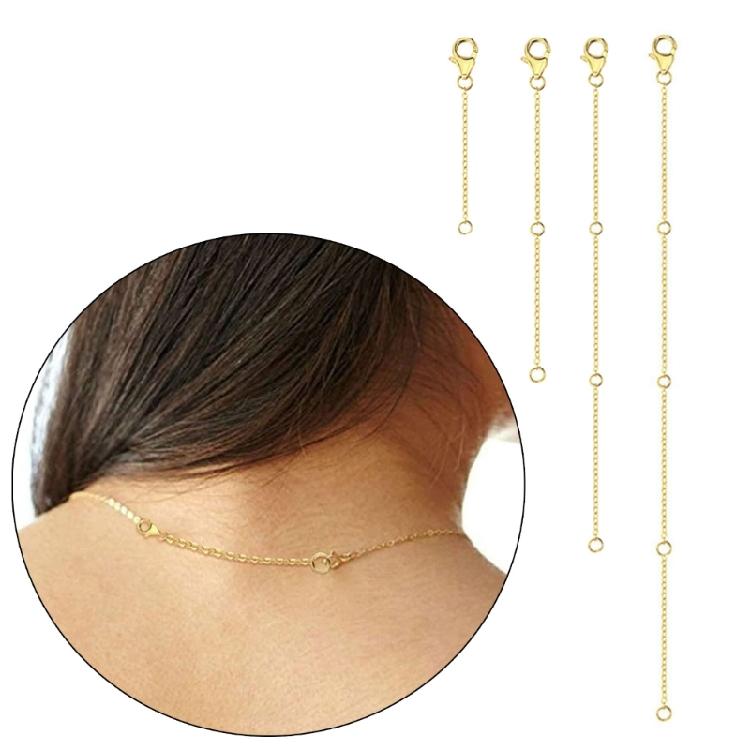 4 Piece Multi Functional Chain Extension Tail Extender for DIY Jewelry Making