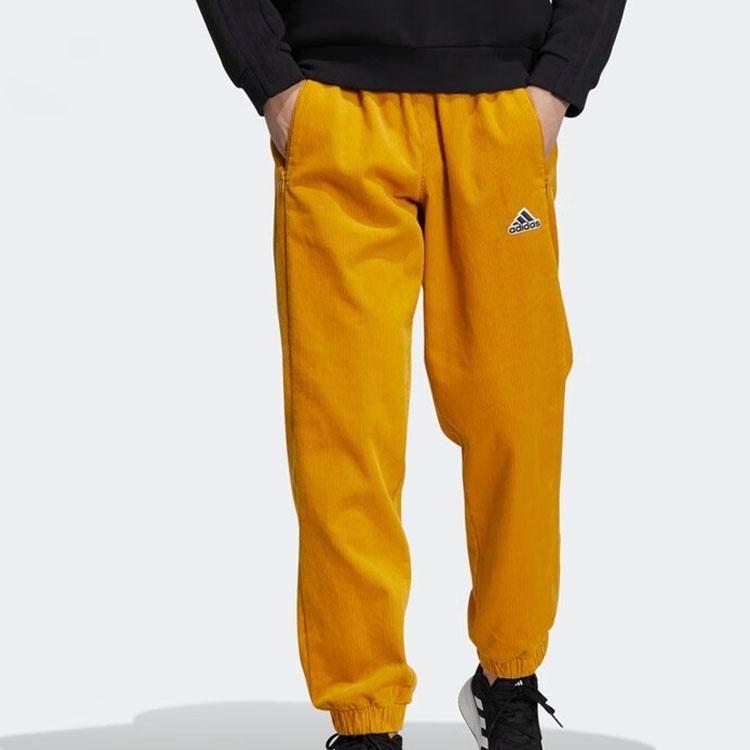 Adidas Solid Color Letter Logo Embroidered Knitted Sports Pants Unisex Pants HG1827