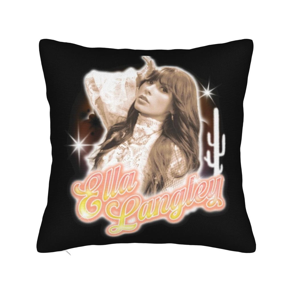 Ella Langley Die Löwenzahn-Tour Kissenbezug Druck Polyester Kissenhülle Geschenk Wurfkissenbezug Bett Quadratisch 18 Zoll