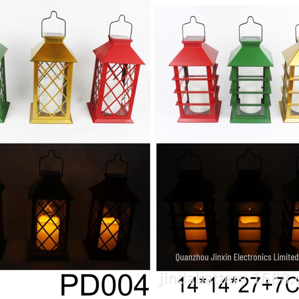 Solar-Powered LED Candle Lantern for Home and Garden