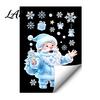 Winter Wonderland Decorations Christmas Snowflakes Santa Static Sticker Waterproof PVC Window Decorative Stickers for Glass Decal Removable