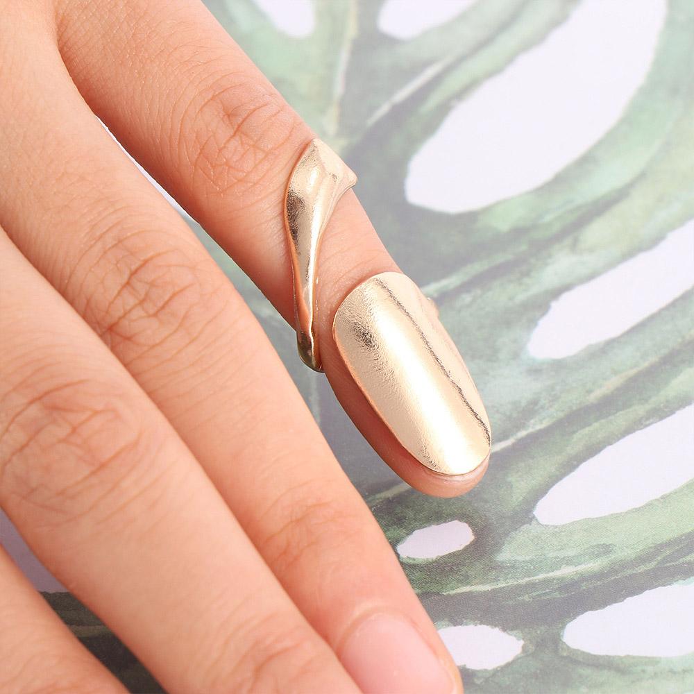 Nails Jewelry Ring Finger Nail Metal Fashion Silver Rings Women