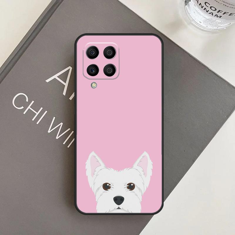 Cartoon Westie Dog Case For Samsung Galaxy M11 M21 M31 M20 M23 M54 M14 M34 M13 M52 M32 M12 M16 M36 M56 M15 M55