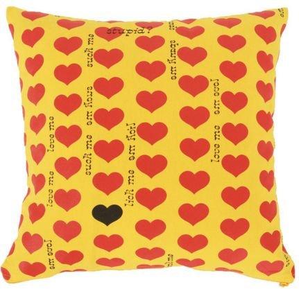 X JAPAN HIDE Official Merchandise LEMONeD Yellow Heart Cushion Cover
